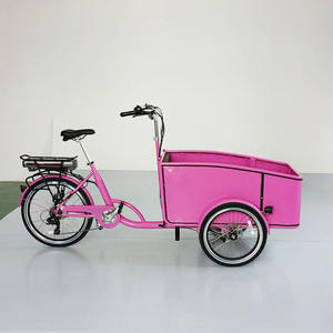 Vélo cargo électrique pour le <span class=keywords><strong>transport</strong></span> de chiens de famille adulte, siège avant, grande capacité, cadre en acier, 36V 250W, vélo électrique à assistance au pédalage - Product Image 6