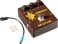 Pédale d'effets de guitare Caline CP-43 Pegasus Overdrive, simulation Klon Centaur, alliage d'aluminium marron