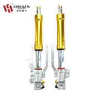 KINGHAM Amortisseur avant CNC réglable pour suspension de moto Aerox Aluminium Autres accessoires de moto Personnalisation