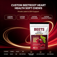 Gummies de Betterave pour la Circulation Sanguine et le Soutien du Flux Sanguin, 60 unités, Prêt à Expédier, Complément pour la Santé Cardiaque et le Bien-être, Vente Directe Usine