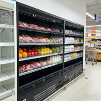 Supermarkt koelmeubel voor fruit en groenten, open multideck koelvitrine