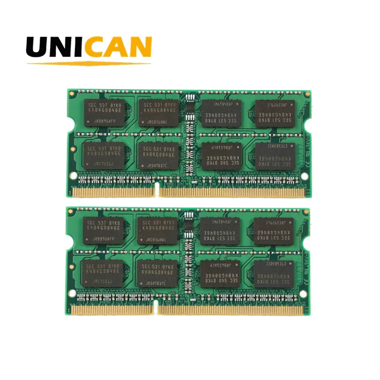 8GB 4GB 2GB PC3 8500 10600 12800 DDR3 Sodimm olmayan Ecc 1066MHZ 1333MHZ 1600MHZ dizüstü dizüstü RAM bellek modülü