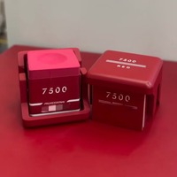 Support magnétique pour craie avec boîte en PU pour queues de billard et de snooker, utilisation universelle, logo personnalisable, alliage d'aluminium