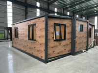 Maison conteneur préfabriquée extensible en acier respirant de 20 pieds et 30 pieds avec 5 chambres pour usage minimaliste en bureau/atelier ou résidence