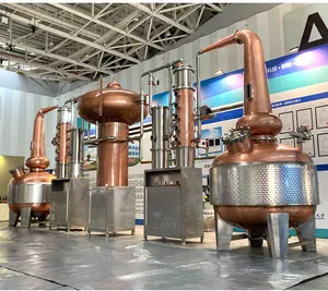 50L à 5000L Double pots Automatique Whisky Gin Brandy équipement de distillation d'alcool