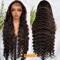 Perruques synthétiques Kemy Hair 32 pouces, ondulations profondes, longues boucles en forme d'œuf, ondulations lâches, fibre synthétique résistante à la chaleur, perruques en dentelle de luxe pour femmes
