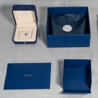 Boîtes personnalisées de qualité supérieure, imprimées, mates, pour l'emballage, emballages de bijoux, boîte à bijoux, boîte cadeau en papier pour collier, bague