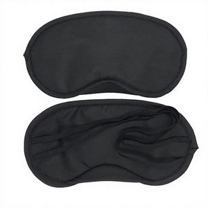 Masque de sommeil surdimensionné en polyester tricoté élastique occultant à 100 % pour la méditation, le yoga, coussin oculaire confortable - Product Image 1