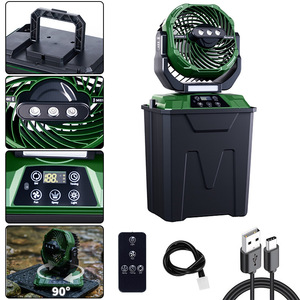 Rechargeable Ultrasonic Misting <b>Fan</b> 4000mAh Portable Oscillating <b>Cooler</b> for Outdoor Camping - Product Image 4