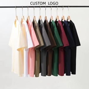 OEM Custom Unisex 100% Cotton 260g Heavyweight Loose Fit t <b>shirt</b> Casual <b>Plain</b> <b>White</b> Custom Logo Print tshirt Knitted t-<b>shirt</b> - Product Image 1