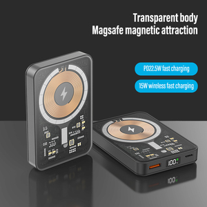 Banco de energía inalámbrico magnético de moda P3 modelo 5000mAh/10000mAh PD22.5W soporte plegable portátil de carga rápida para dispositivos móviles - Product Image 4