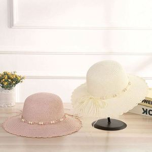 Nuevo Sombrero de Paja de Verano Tejido con Tecnología Warp, Natural y Transpirable para Mujer - Ideal para Playa, Deportes al Aire Libre y Uso Casual - Product Image 1