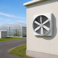 Ventilateur de ventilation en fibre de verre résistant à la corrosion, ventilateur FRP avec 6 pales en alliage et moteur BLDC pour bâtiments agricoles