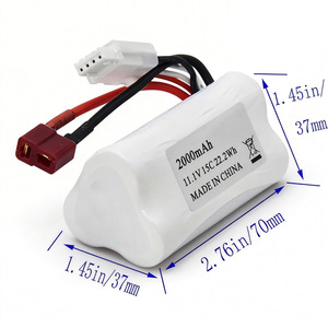 Batterie RC 11.1V 2000mAh LiPo pour bateau télécommandé, moteur sans balais, jouets fabriqués en Chine - Product Image 2