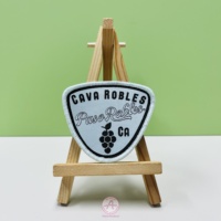 Fait à la main mignon lapin dessin animé tissé Patch brodé à repasser Merrow bordure feutre pour enfants Merrow bordure couleur graphique Patch