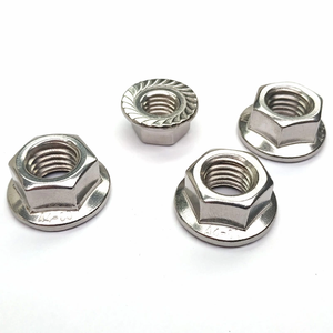 Tuerca de brida hexagonal DIN6923 chapada en zinc de acero inoxidable 304 con diseño <span class=keywords><strong>exterior</strong></span> de almohadilla antideslizante dentada - Product Image 3