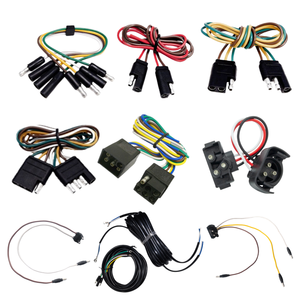 Kabel Harness Konektor Adaptor Konverter Steker Trailer RV 1/<span class=keywords><strong>2</strong></span>/3/4/6 Jalur Pabrik Cina untuk Kabel Trailer Truk - Product Image 1