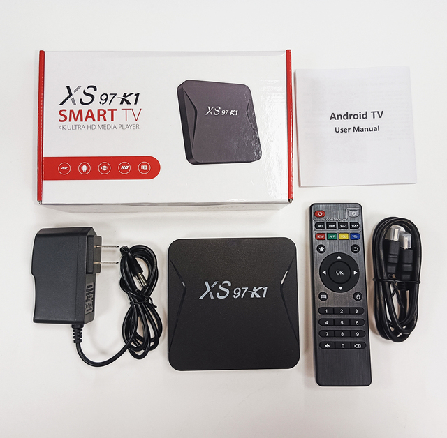 Spot Wholesale XS97 K1 4K ARM Cort-ex A53 Android 10.0 Smart SET Box Tv Android With Strength Store
