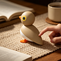 Veilleuse LED à capteur pour petits animaux et oiseaux, éclairage coloré et chaleureux pour chambre d'enfant, lampe murale intelligente magnétique moderne et mignonne pour la décoration