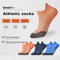 Chaussettes de sport respirantes personnalisées avec soutien de la voûte plantaire et compression pour hommes et femmes, idéales pour l'entraînement, la course à pied et le cyclisme