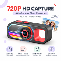 Appareil photo numérique compact pour enfants, 720P, photo et vidéo, batterie 200 mAh, charge Type C, pour les voyages, format de poche, mini caméra