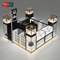 Kiosque de présentation de parfums de luxe avec éclairage LED pour centre commercial - Taille personnalisable