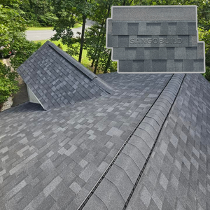 Tuiles de toit chinoises résistantes au vent populaires en Jamaïque, feuilles de <span class=keywords><strong>toiture</strong></span> en asphalte, bardeaux en fibre de verre laminés - Product Image 4