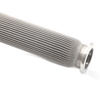 Filter Silinder Jaring Anyaman Lipat SUS316L Kustom untuk Filtrasi Cairan Ekstruder Plastik