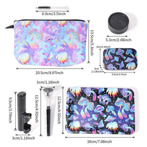 Oferta Especial: Kit de Molinillo de Hierbas Portátil Cuadrado <span class=keywords><strong>Funway</strong></span> SK006 con Diseño de Hongo, Bandeja Enrollable y Caja de Almacenamiento Metálica - Product Image 2