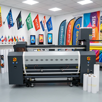 Machine d'impression de bannières en tissu de 1250 mm certifiée Allprint, pour drapeaux plumeaux