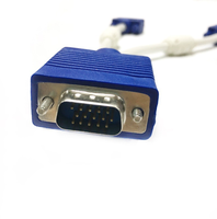 Cable divisor VGA de 15 pines para proyector de TV, adaptador macho a 2 hembra Dual de Monitor Y de 20cm