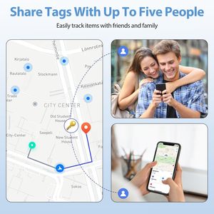 Traceurs Air Tracker compatibles avec <span class=keywords><strong>Apple</strong></span> Find My (iOS uniquement) – Localisateur de clés à batterie remplaçable avec cordon – Suivi mondial - Product Image 4