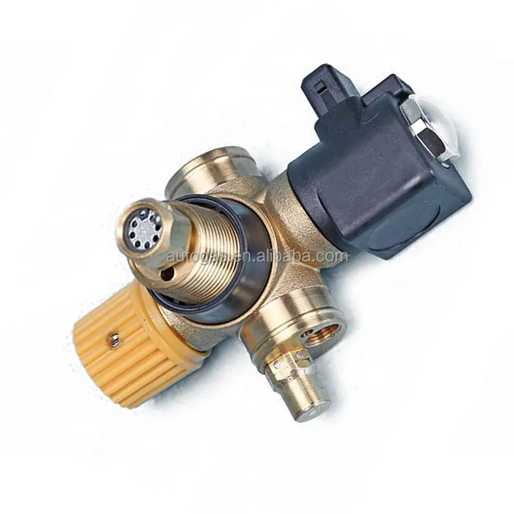 Válvula de cilindro de bronze de alta pressão para cng, peças automotivas, kit de veículos, cng