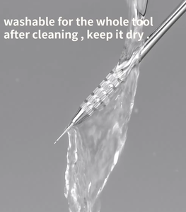 Siêu chất lượng 2-in-1 thép không gỉ mặt Công cụ Đen Lash Lift và mụn đầu đen mụn extractor cho điều trị mụn trứng cá - Product Image 3