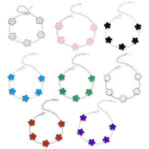 <span class=keywords><strong>Bracelet</strong></span> personnalisé en acier inoxydable 18 carats, maillons de chaîne tendance, étanche, motif trèfle, cadeau Saint-Valentin pour femme - Product Image 3