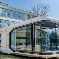 Maisons à capsules modulaires Capsule spatiale minuscule préfabriquée Maison à capsules spatiales préfabriquées