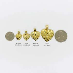 11mm ve 25mm gerçek altın kaplama 14K altın Nugget pirinç takı tasarım kalp kolye <span class=keywords><strong>Hip</strong></span> Hop tarzı erkekler için, kadınlar, ve çocuklar - Product Image 3