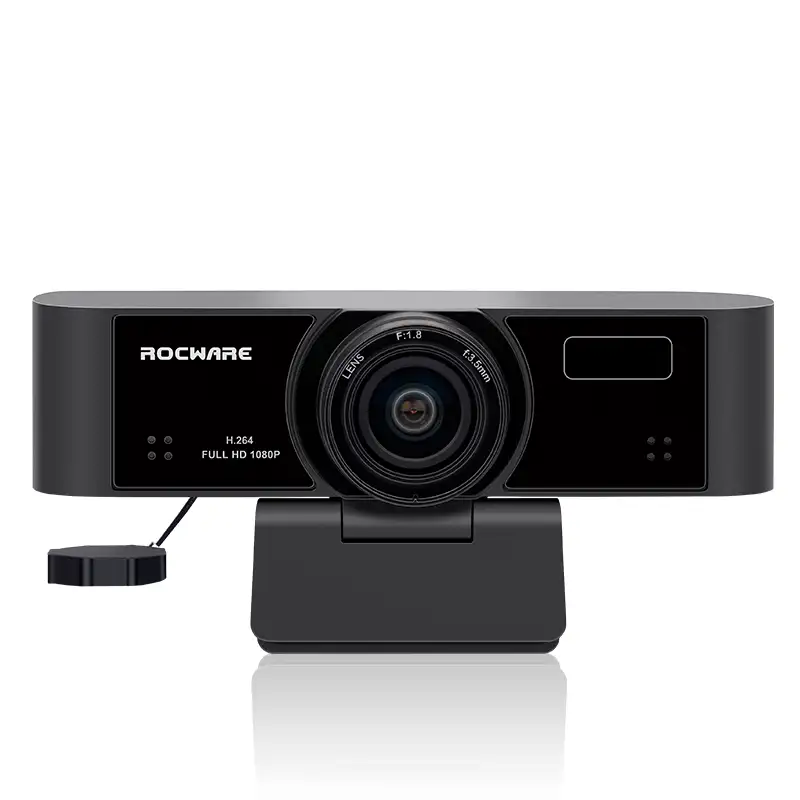 Rocware กล้องวิดีโอสตรีมมินิ Usb,กล้องวิดีโอสตรีมมิ่ง Hd 1080P Streamcam ระบบการหุ้มเว็บแคม Eptz
