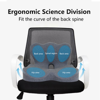 Chaise de bureau ergonomique et siège de voiture coussin de coccyx en mousse à mémoire de forme ébauches de sublimation pour soulager la douleur oreillers lombaires et coussins de siège