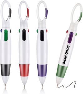 4-in-1 Multi-color Shuttle <b>Pen</b> With Clip Custom Logo Printed Novelty Ballpoint <b>Pen</b> for Corporate Event Giveaway School Prize - Product Image 6