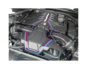 Para <span class=keywords><strong>BMW</strong></span> F90 M5 <span class=keywords><strong>M8</strong></span> F92 F91 cubierta mejorada del compartimento del motor de fibra de carbono seca de la batería - Product Image 1