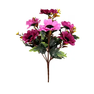 Offre Spéciale fleurs Artificielles tournesol chrysanthème pour la décoration Intérieure de mariage
