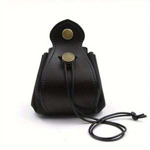 Pochette à boutons Hr Pu personnalisée, plateau en cuir noir, petit sac à dés pour jeu de D&D - Product Image 3