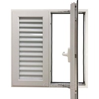 Fenêtre en aluminium italienne Naco avec persiennes intégrées, cadre en aluminium, fenêtres à battants à persiennes