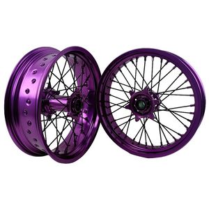 EXC SXF <span class=keywords><strong>Supermotard</strong></span> Wheels Color púrpura Supermoto Wheel 17*3,0/3,5/4,25/4,5/5,0 Juego de ruedas fit te fe TC/FC/570 - Product Image 2