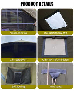 Tienda de Campaña Inflable Oxford 12, Amplia, Impermeable, Resistente al Viento, Resistente a los Rayos UV, Duradera, Portátil y Fácil de Instalar - Product Image 3