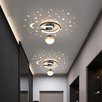 Lampe d'entrée de couloir Starry Aisle, style moderne simple nordique créatif, projection de lumière étoilée, modèle Gestapa, en fer pour balcon