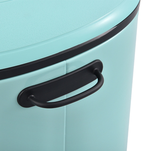 ถังขยะเหล็กดีไซน์โลหะมีสไตล์สำหรับใช้ในร่มมีการควบคุมแบบนุ่มนวล - Product Image 4