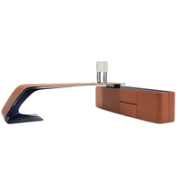 Bureau de direction en forme de L de marque, moderne et luxueux, pour manager, mobilier de bureau design