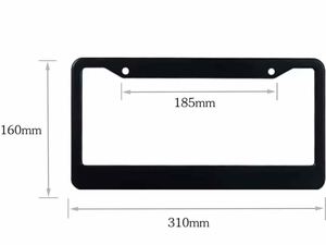 Cubierta de Matrícula de Coche Impermeable de Alta Calidad Personalizada con Tornillos de Acero, Aluminio y Materiales Metálicos LED - Product Image 4